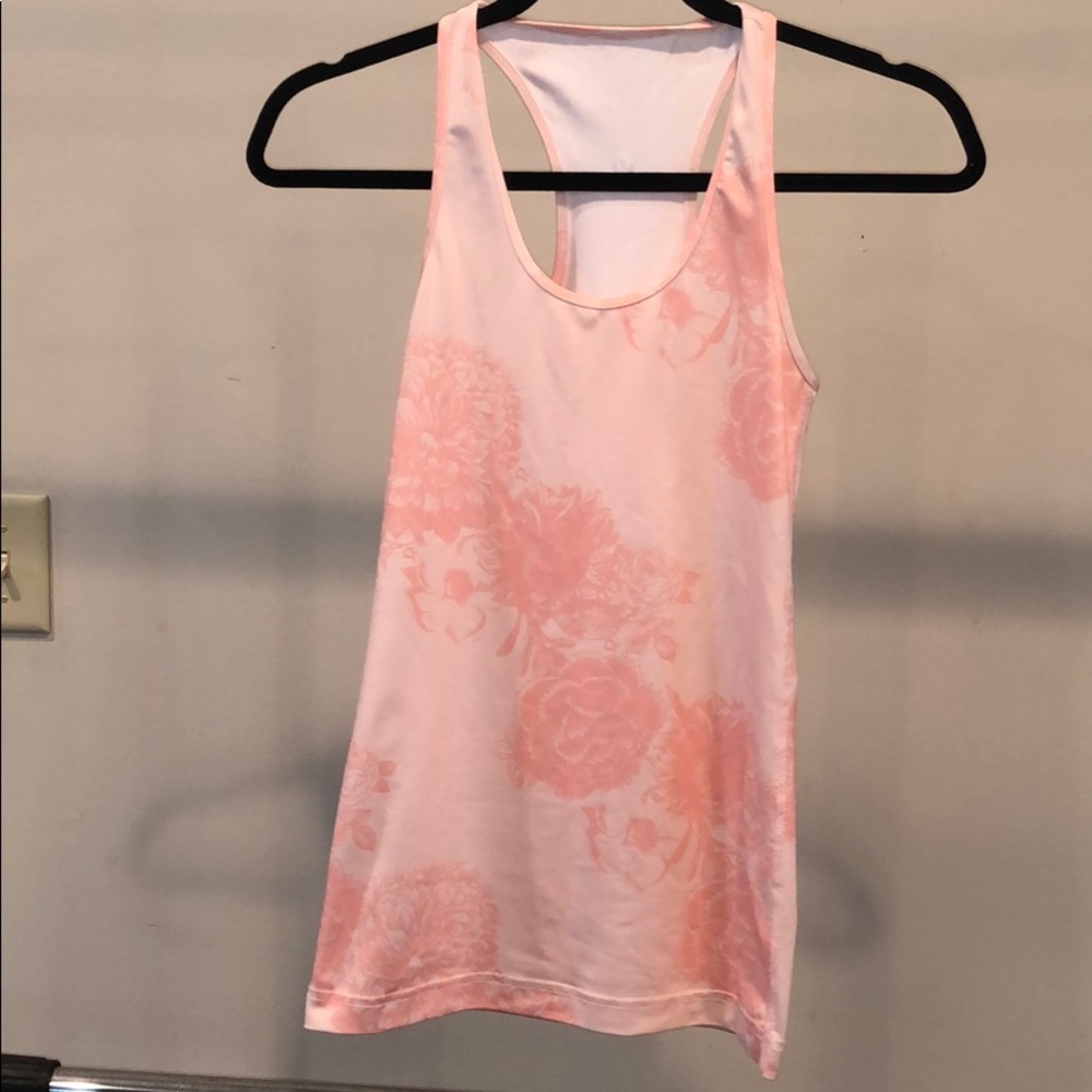 Lulu lemon rose patent tank